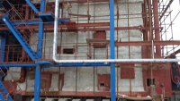 福建福州35t/h流化床锅炉整体材料浇筑保温